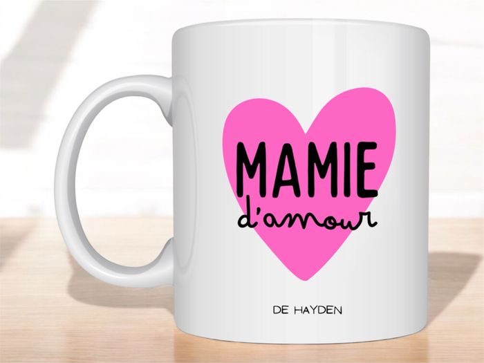 Tasse personnalisée « Mamie d’amour » - photo numéro 5