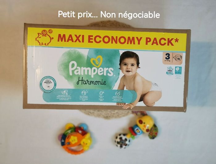 Pampers harmonie taille 3, 6/10kg, 96 couches