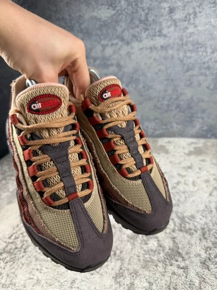 Nike Air Max 95 Anatomy Of Air Brown Basalt - Brown & Red & Beige - photo numéro 14