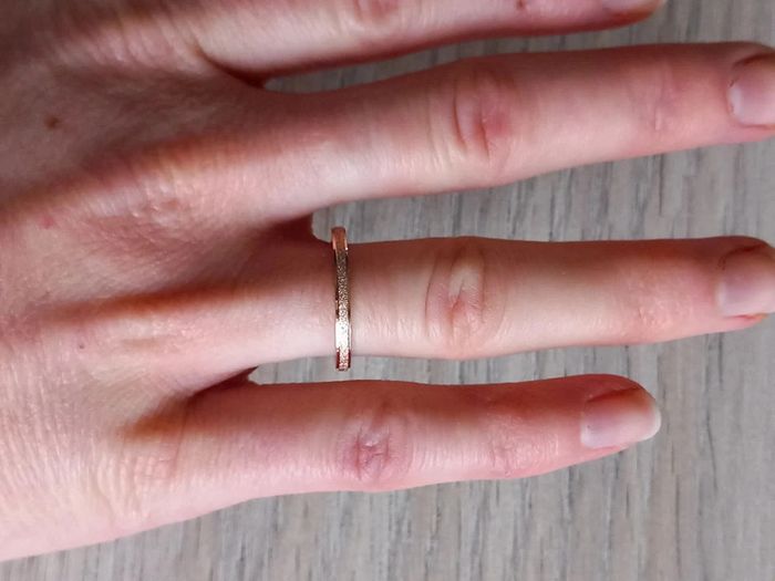 Bague en acier inoxydable taille 19 (61) - photo numéro 2