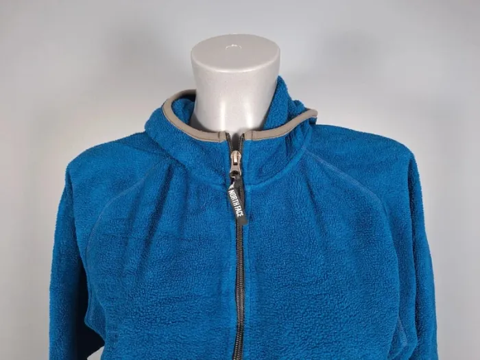 Veste polaire The North Face femme XL – Bleu à capuche – brodé (614) - photo numéro 2