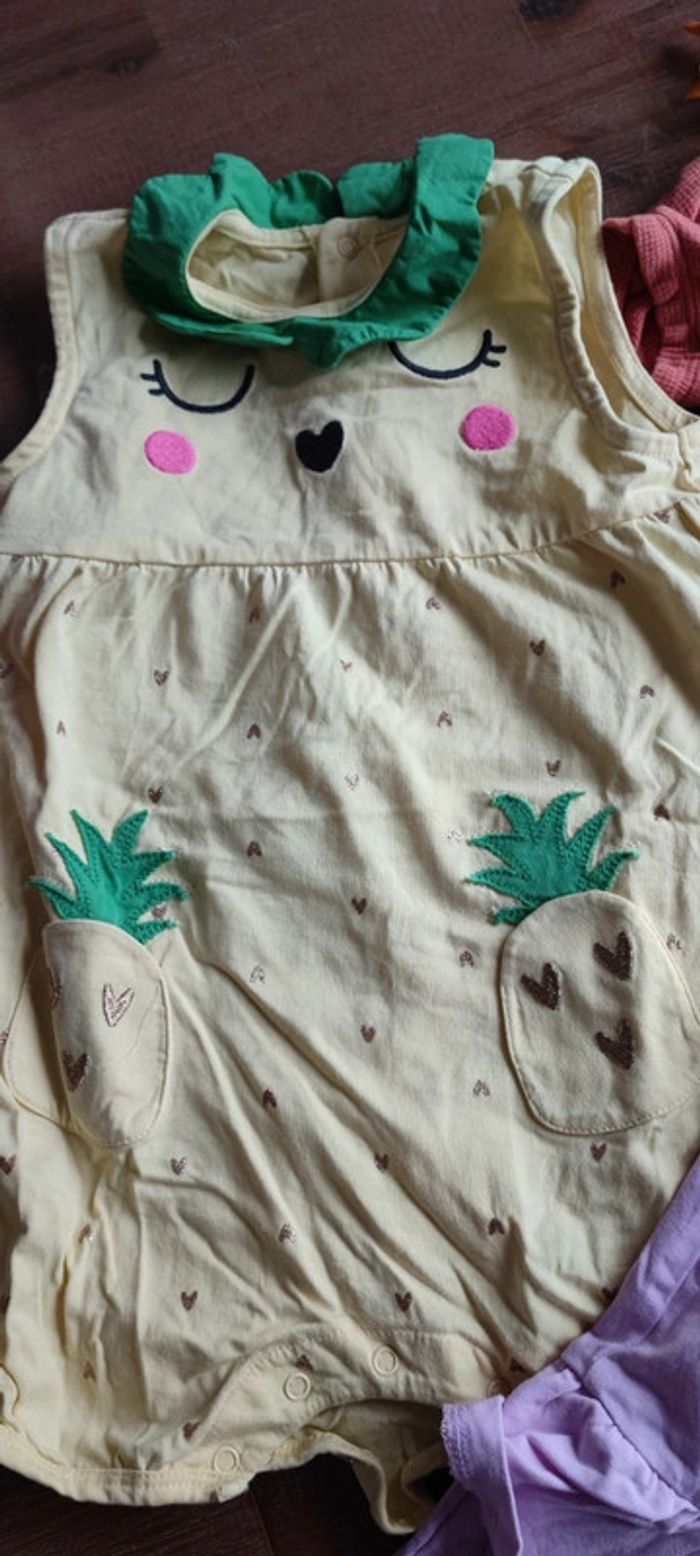 Lot de 3 barboteuses été fille 24 mois - photo numéro 4