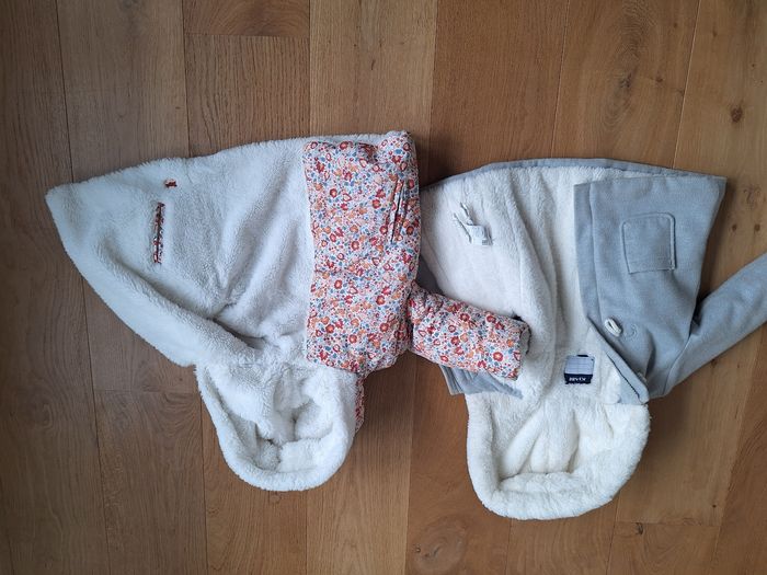 Lot de 2 manteaux hiver 80cm