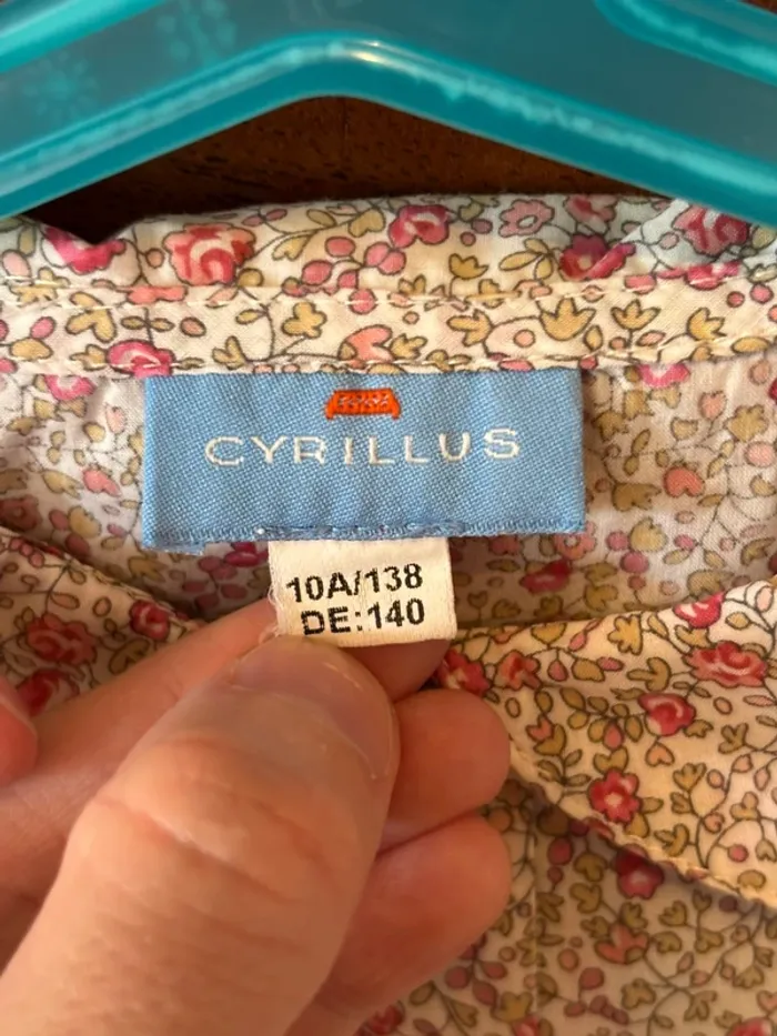 Chemisier liberty Cyrillus 10 ans parfait état - photo numéro 5