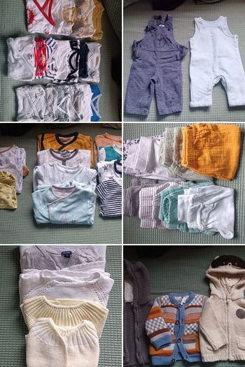 Lot complet vêtements bébé 1 mois