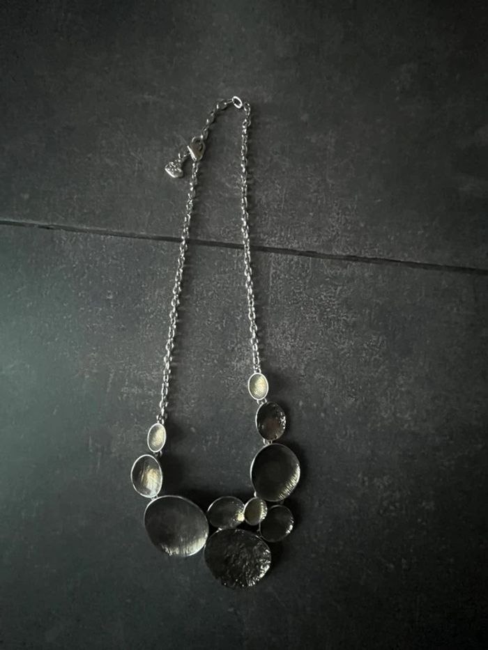 Collier fantaisie argenté Gelys Paris - photo numéro 2
