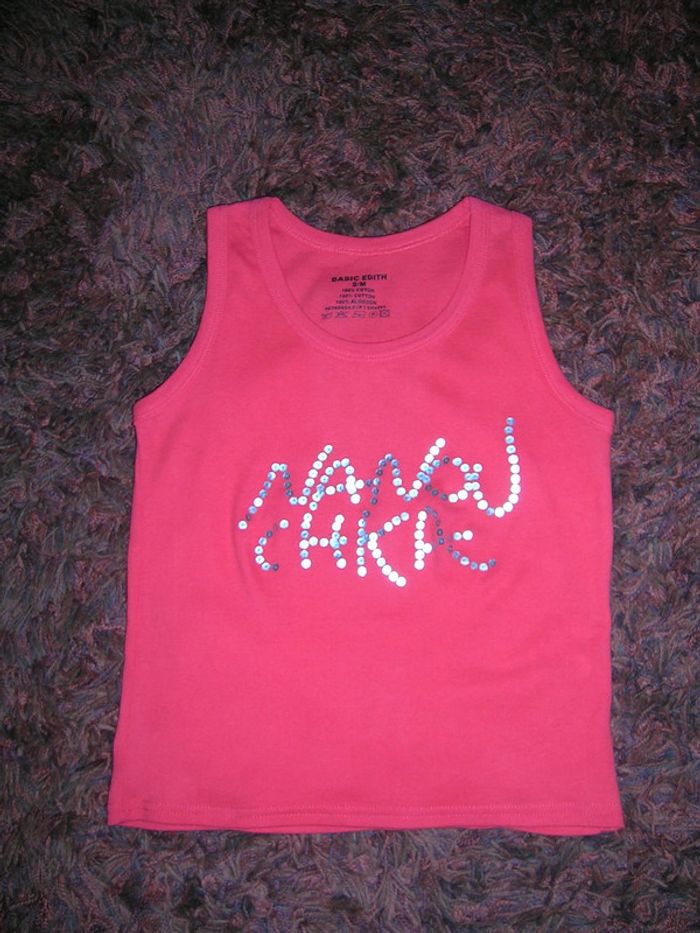 tee-shirt débardeur rouge taille S/M neuf - photo numéro 3