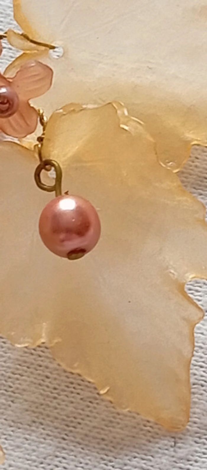 Collier feuilles et fleurs vintage - photo numéro 9