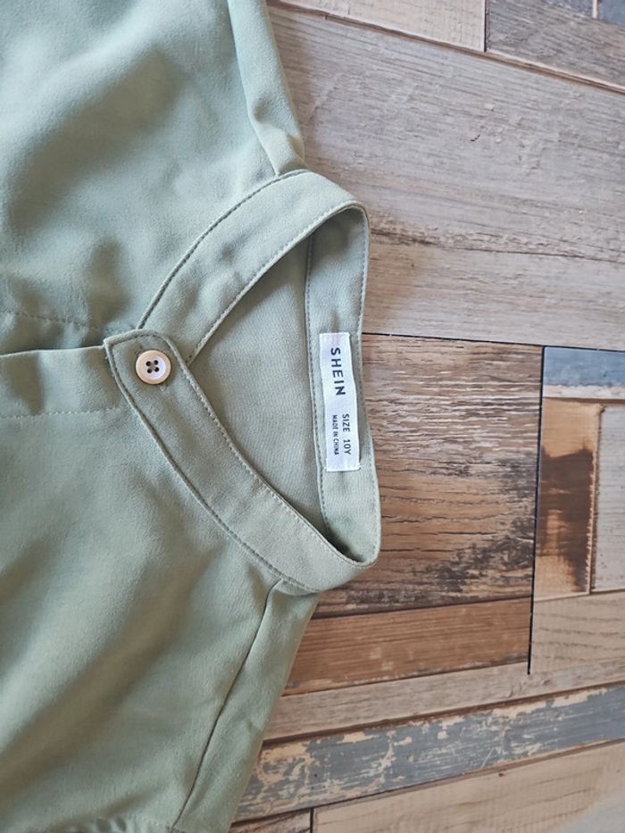 Chemise longue manche garçon taille 10 ans marque shein - photo numéro 4