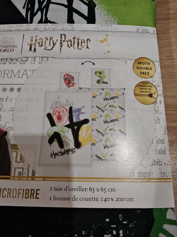 Housse de couette Harry potter, 140*200 - photo numéro 2