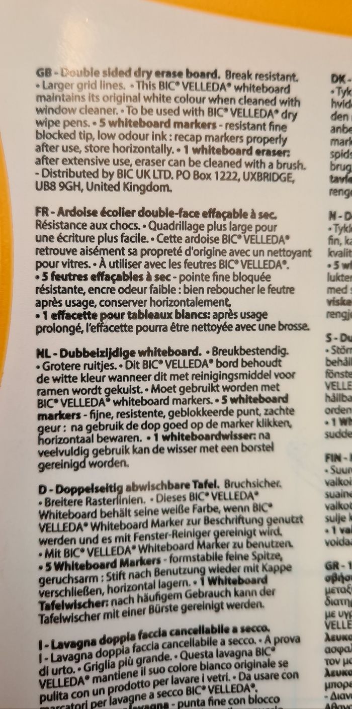 Kit neuf Ardoise effaçable + feutres - Bic Velleda - photo numéro 7