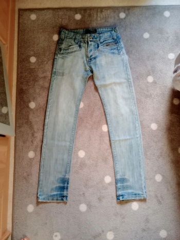 Jean homme  taille 40 bleu délavé c69