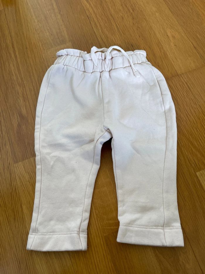 Lot de 2 joggings fille Tape à l’œil taille 12 mois marine pailleté et rose - photo numéro 5
