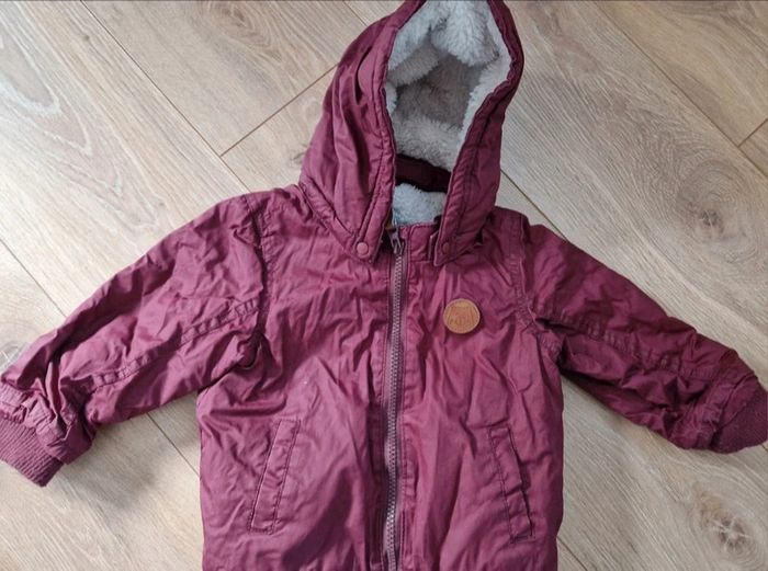 Manteau chaud fille H&M flushia 80 cm
