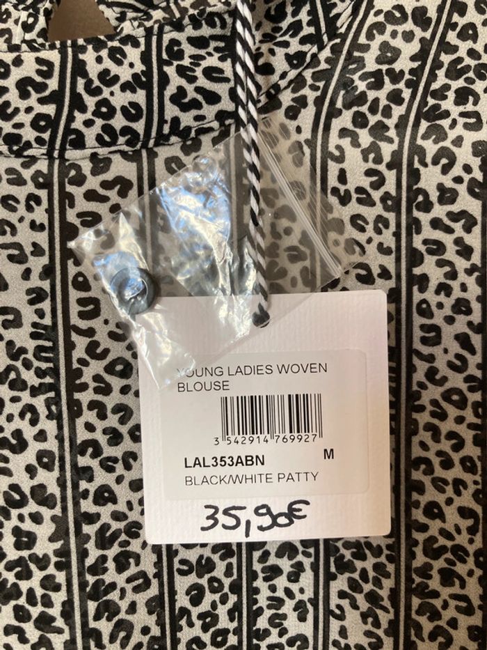 Blouse neuve étiquetée Lili Sidonio motif animal léopard M - photo numéro 5