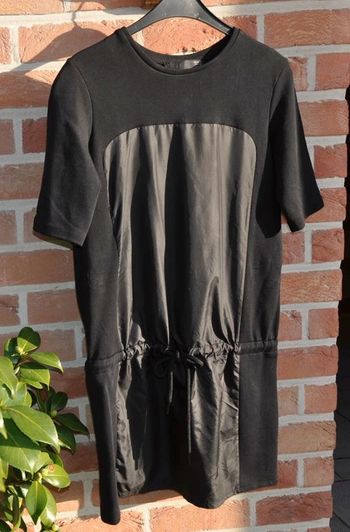 ZARA robe noire bi-matière t.S tb état