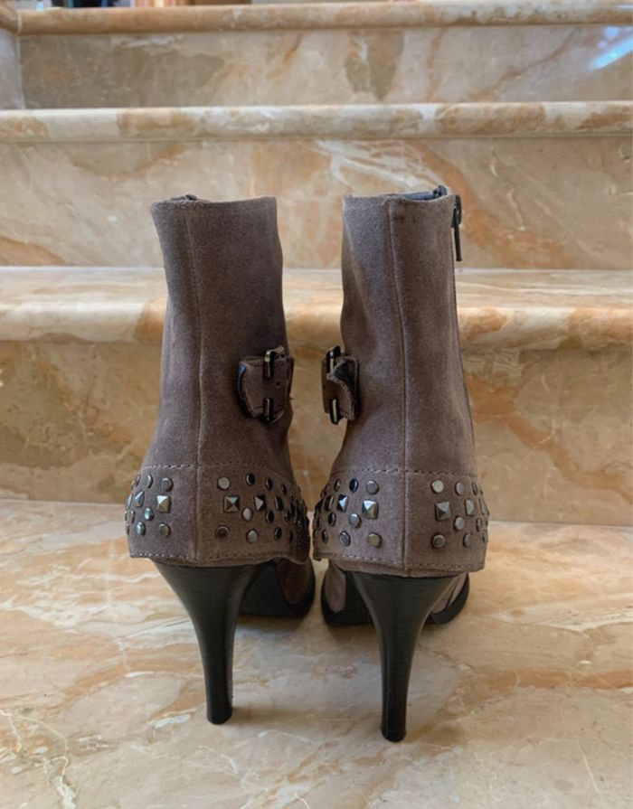 Bottines grises nubuck - photo numéro 2
