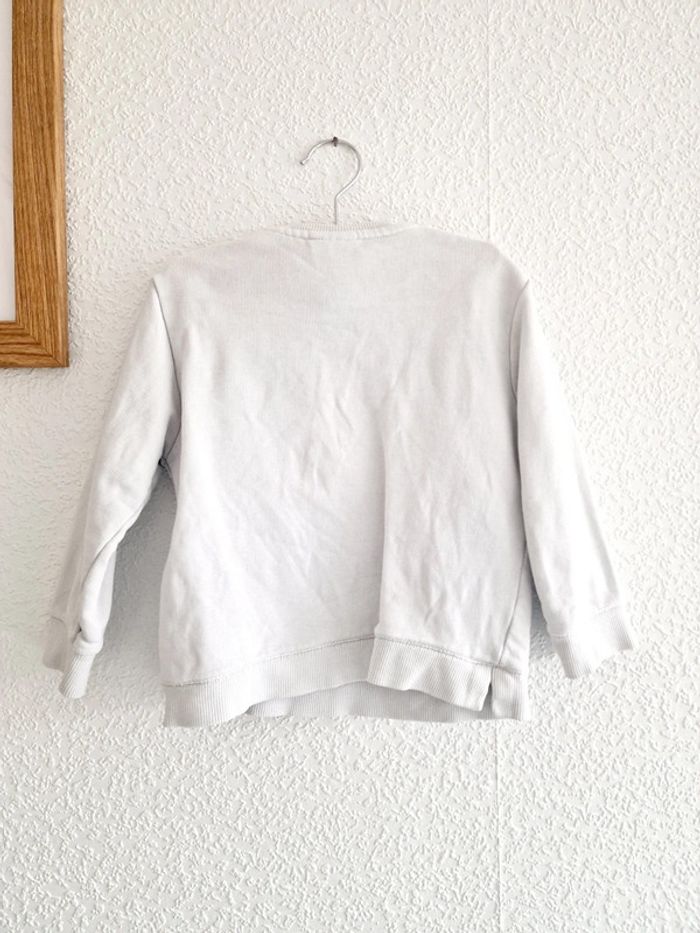 Zara - Sweat / pull manches longues - Langue - Blanc (2 ans) - photo numéro 3