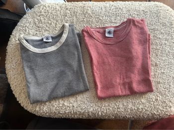 Lot 2 t-shirt petit bateau