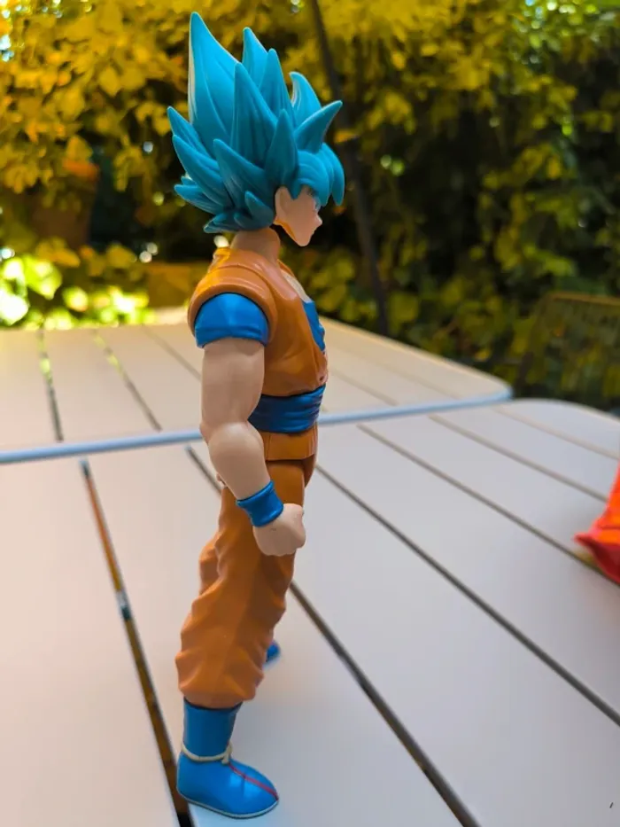 Figurine Sangoku cheveux bleu DragonBall z - photo numéro 4