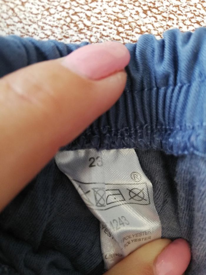 Pantalon 23 mois bleu doublé - photo numéro 3