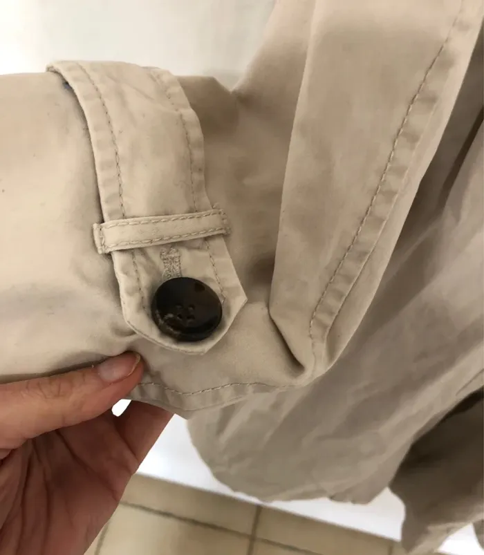 Trench crème avec ceinture Promod taille 38 comme neuf - photo numéro 14