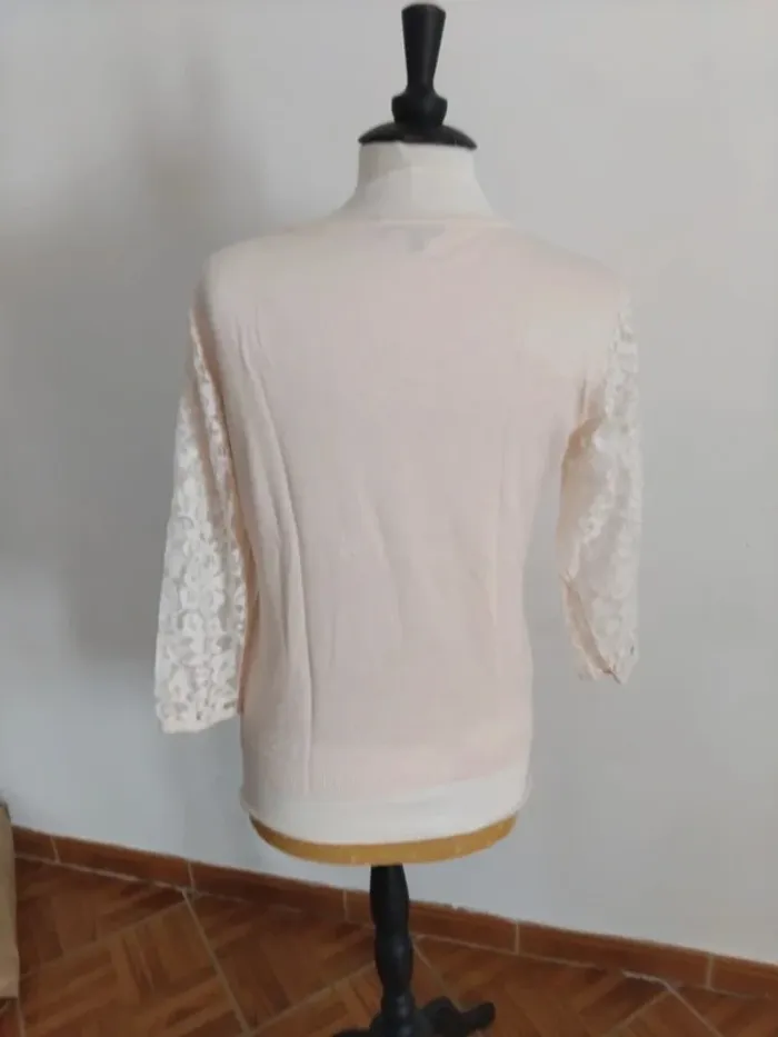 Blouse manches 3/4 dentellées 123t 42 - photo numéro 8