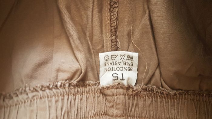 Pantacourt femme 46 (T5) marron clair - photo numéro 2