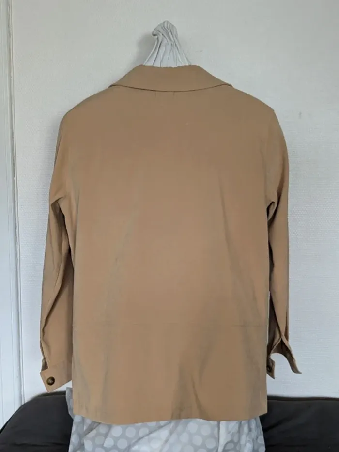 Sur-chemise/blouse MWK - beige - photo numéro 4