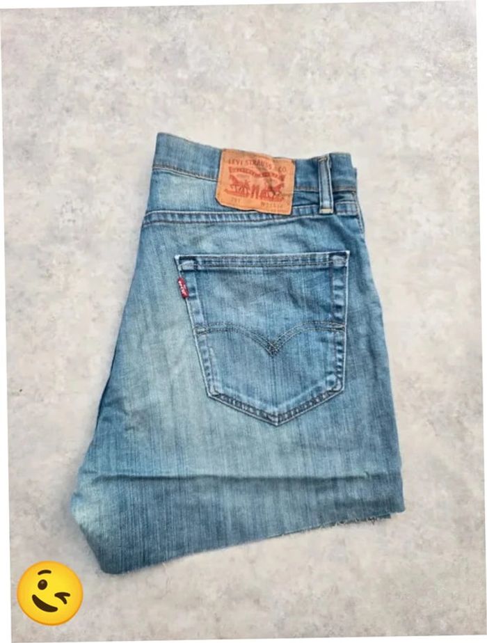 Short Levi's 751 W33 FR42 Bleu Femme Women #SHO18b