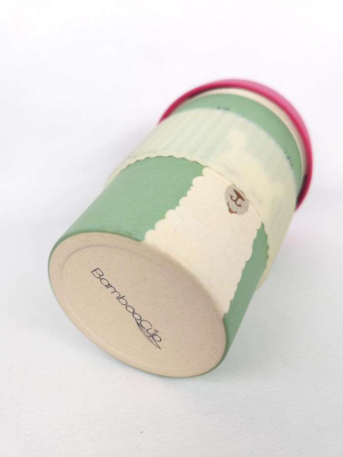 Mug réutilisable "No Drama Llama" Fibre de Bambou Rose & Vert - photo numéro 4