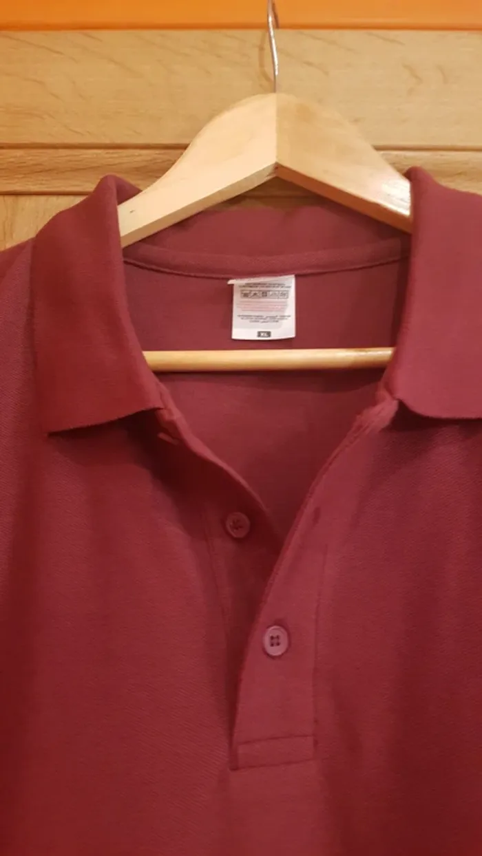 Polo rouge manches courtes - photo numéro 4