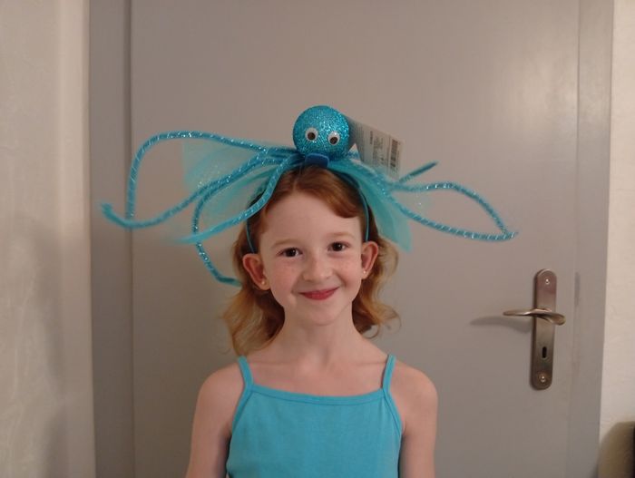 Serre-tête bleu pieuvre - photo numéro 4