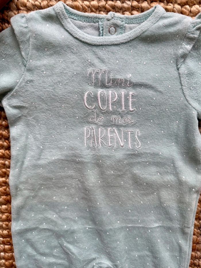 Pyjama velours Gemo 3mois / 60cm - photo numéro 2