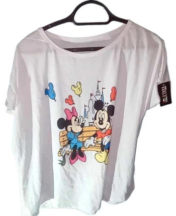 tee shirt mickey minnie taille unique neuf