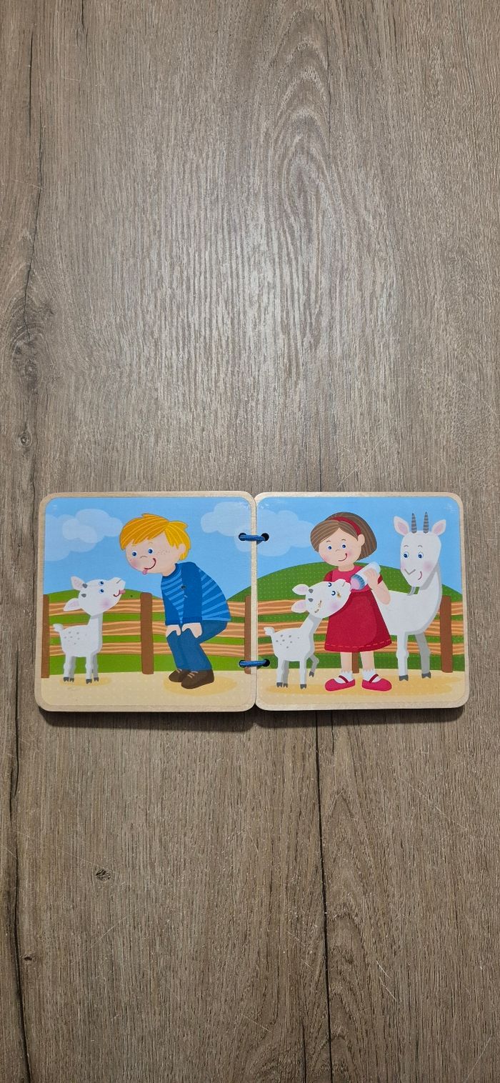 Livre imagier en bois : Les bébés animaux - photo numéro 5