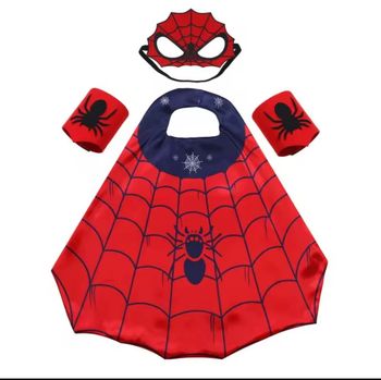 Cape enfant déguisement Spiderman avec accesoires