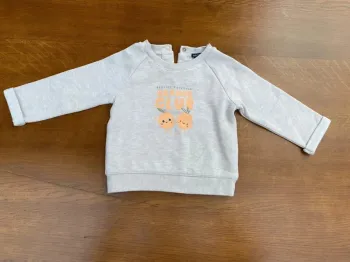 Sweat beige kiabi 12 mois