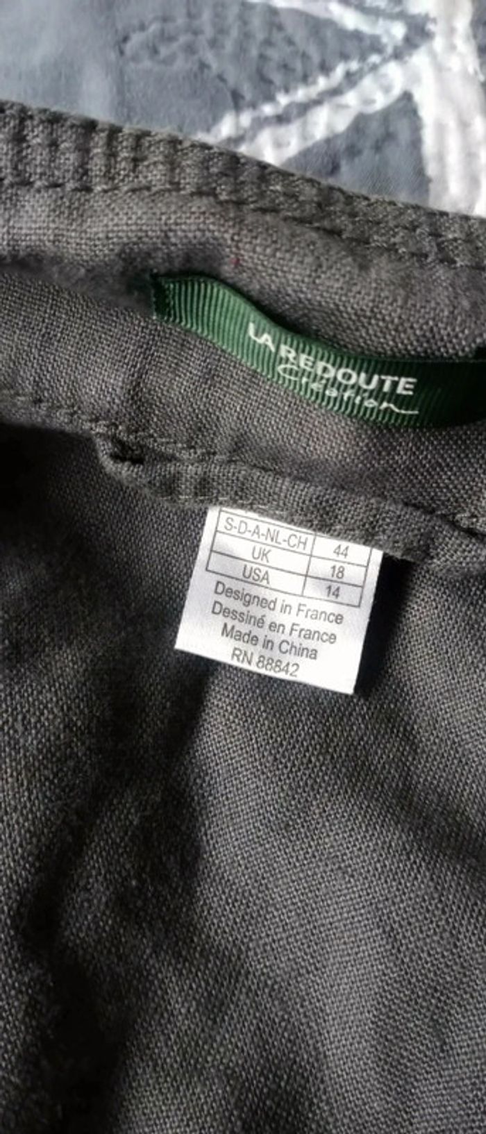 Veste en lin style perfecto gris femme 44 la redoute - photo numéro 13