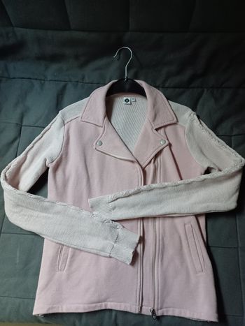 Veste style perfecto rose taille 14 ans