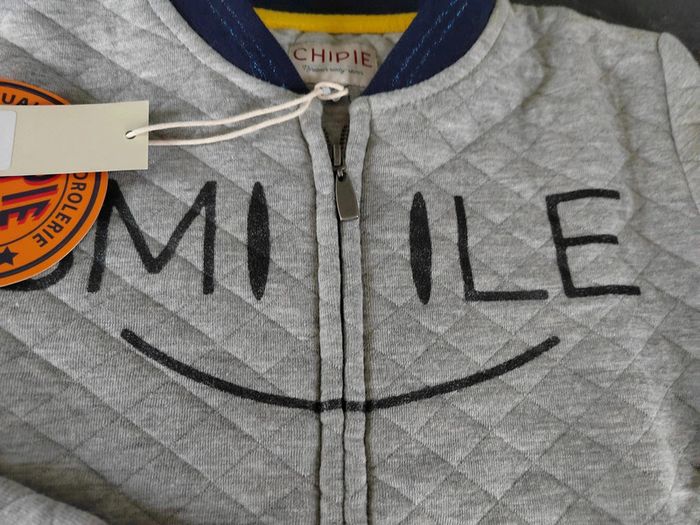 40 € Gilet gris chiné Chipie Neuf avec étiquette 12 ans - photo numéro 3