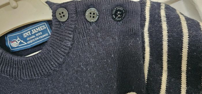 Pull Marinière laine Saint James 2 ans - photo numéro 2