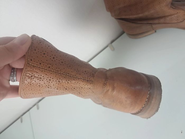 Nobrand bottines low boots P.38 marron en cuir - photo numéro 6
