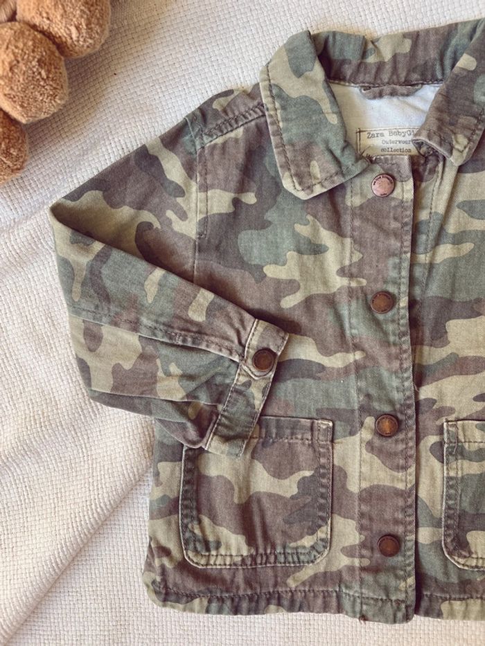 Veste militaire Zara avec cœur 12 18 86 - photo numéro 3