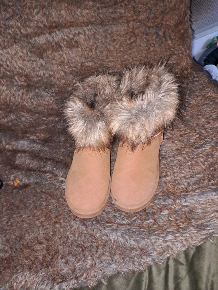 Chaussures fausse fourrure à moumoute - photo numéro 3