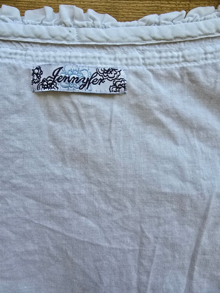 Tunique chemisier broderie anglaise 🍒vintage 80🍒taille 34/36/38 - photo numéro 6