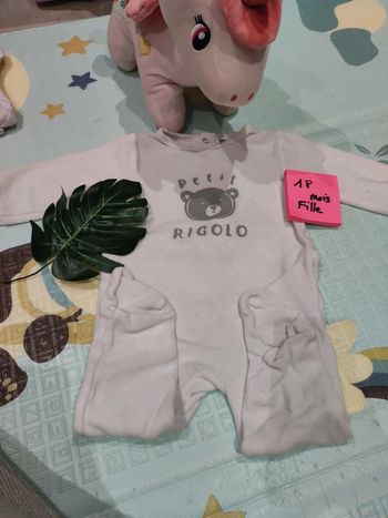 Pygama velour 18 mois mixte