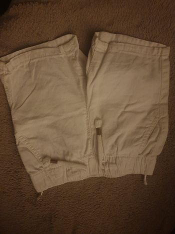 Lot de deux short blanc et bleu