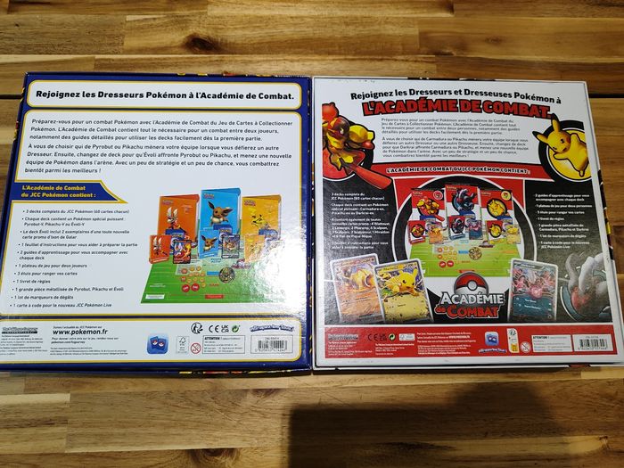 Lot de 2 coffrets académie de combat pokémon 2022 et 2024 FR - photo numéro 7
