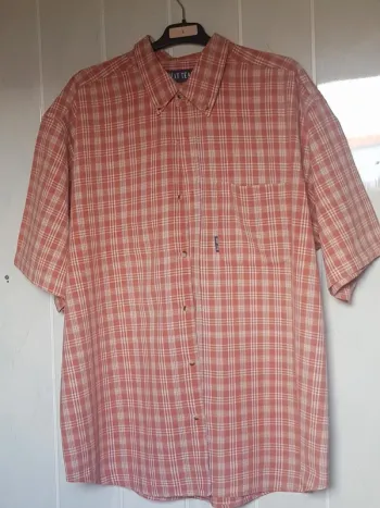 Chemise à carreaux rouille Creat Team